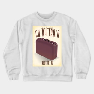 Leather suitcase for a vacation Crewneck Sweatshirt